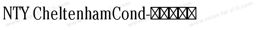 NTY CheltenhamCond字体转换
